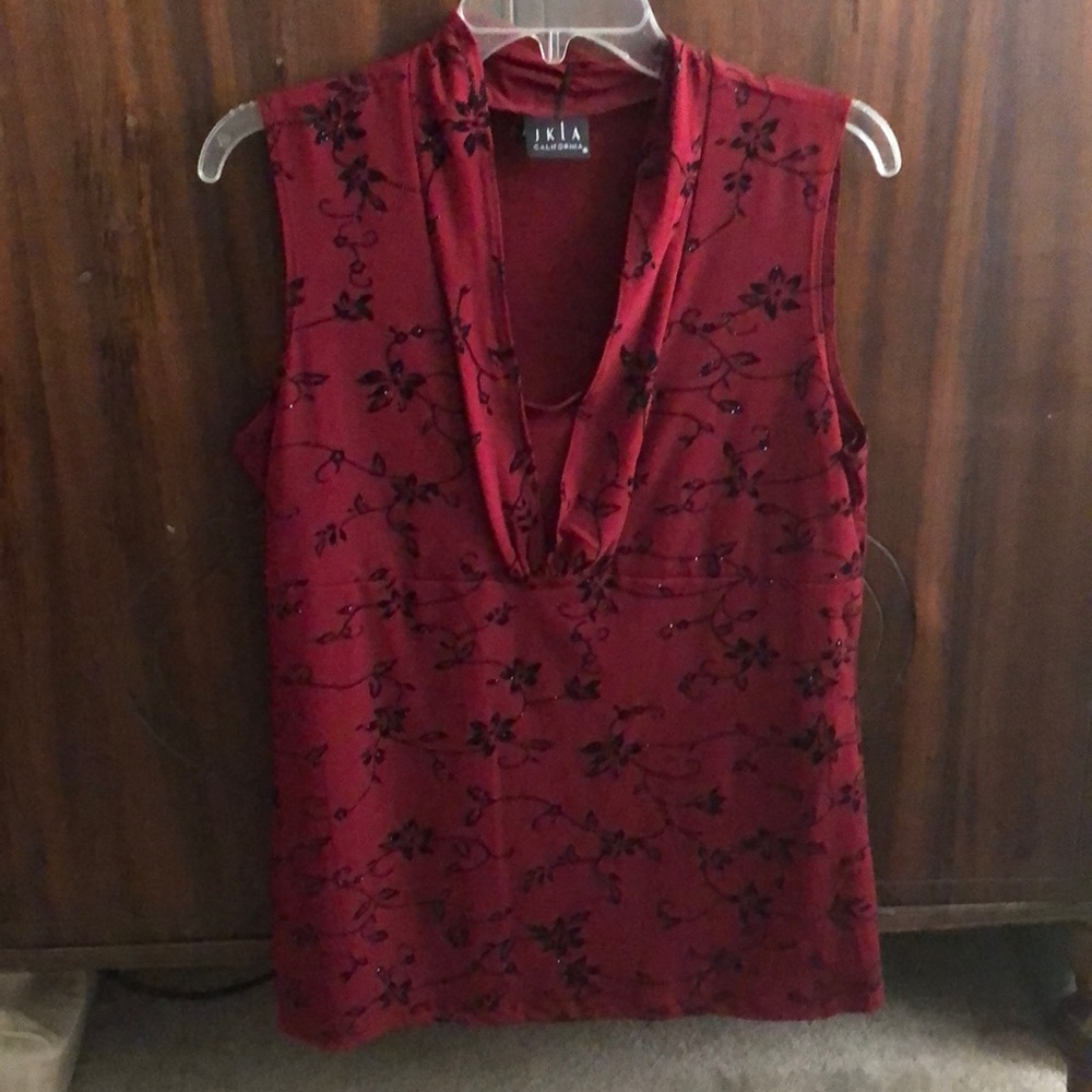 Drape neck blouse